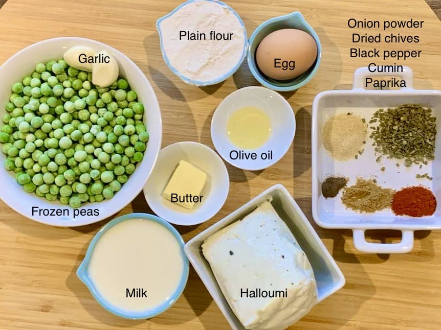 halloumi fritters ingredients