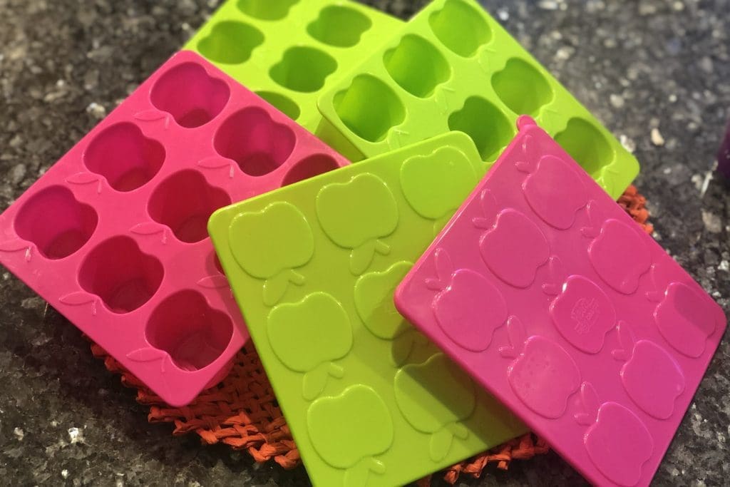 Empty baby freezer container set