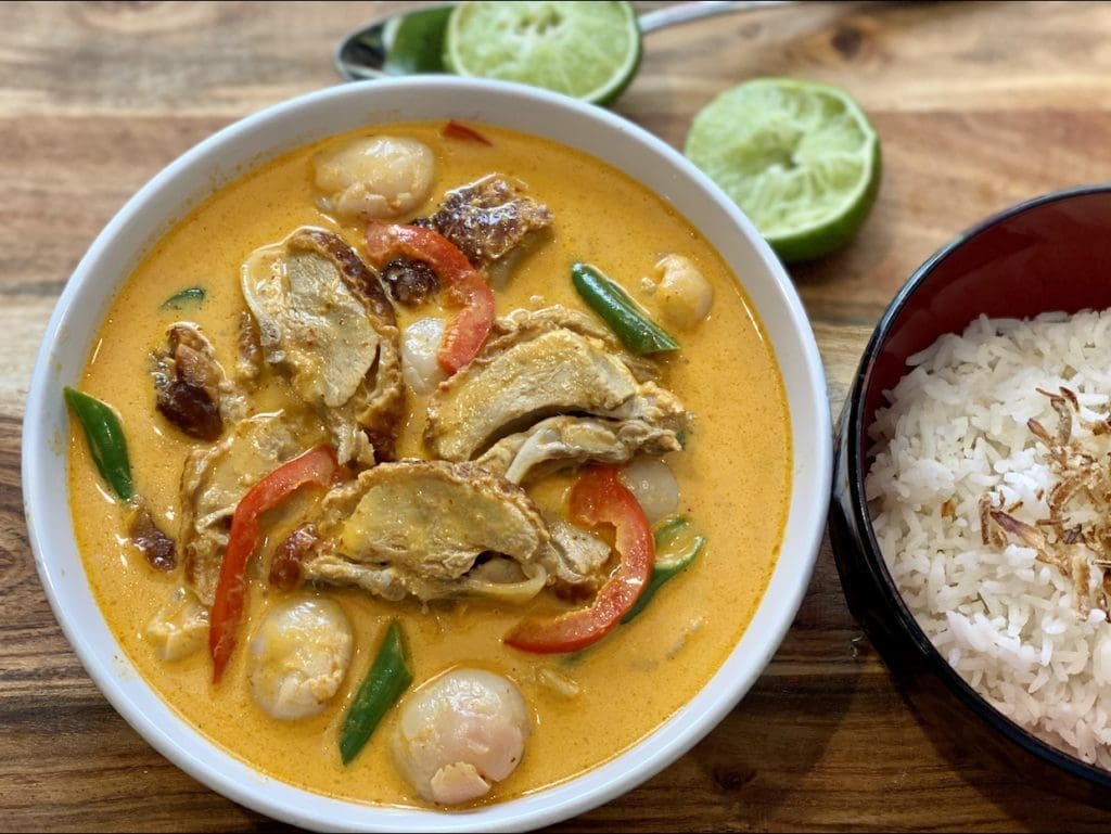Red Duck Curry with Lychees 3CatsFoodie