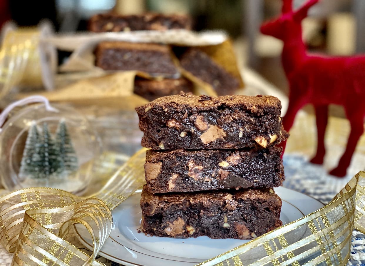 chocolate hazelnut brownie