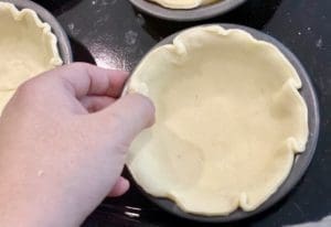 blind baking the pastry
