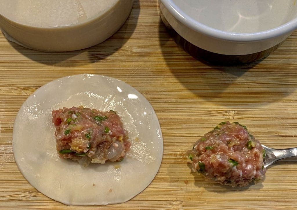 folding the dumpling 