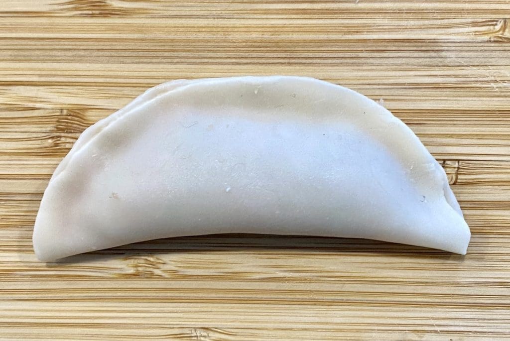folding the dumpling 