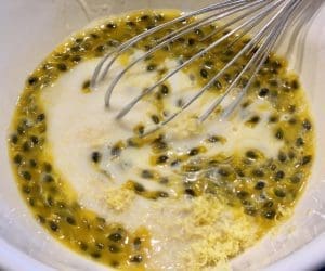 preparing the topping