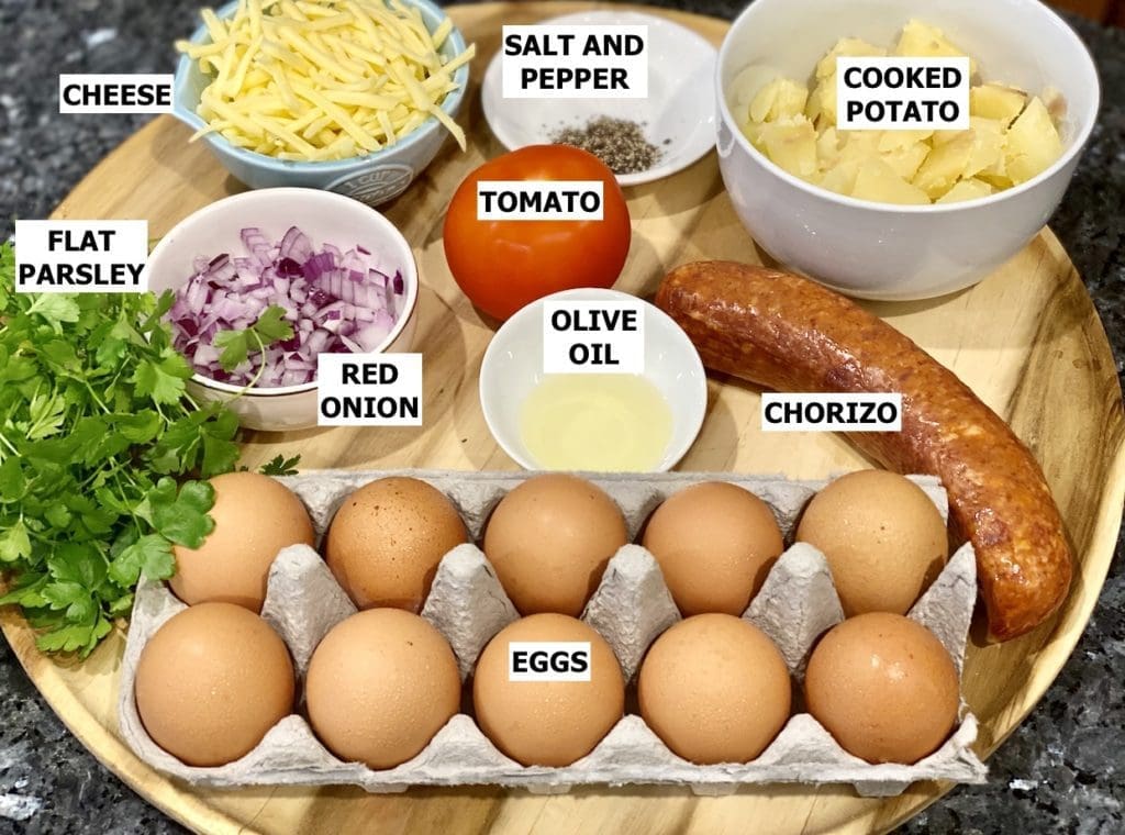 Spanish Omelette with Chorizo