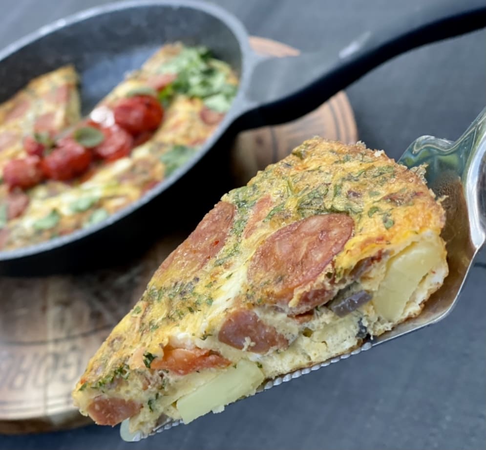 Spanish Omelette with Chorizo