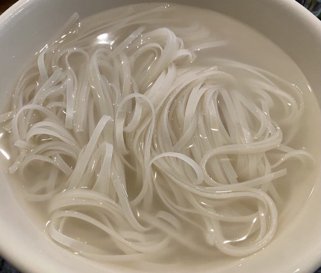 soaking noodles