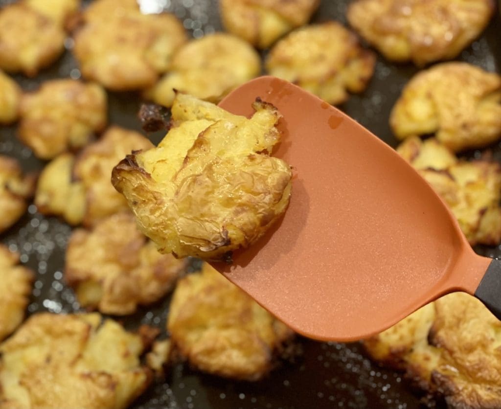 Salt and Vinegar Smashed Potatoes