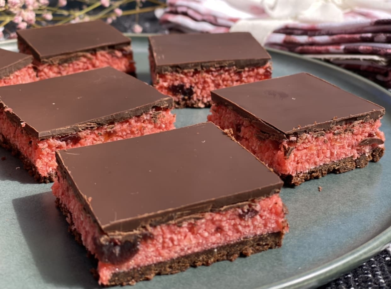 Chocolate Cherry Slice