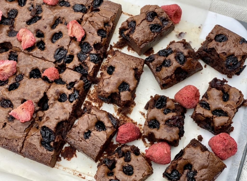 Rum Raisin Brownies