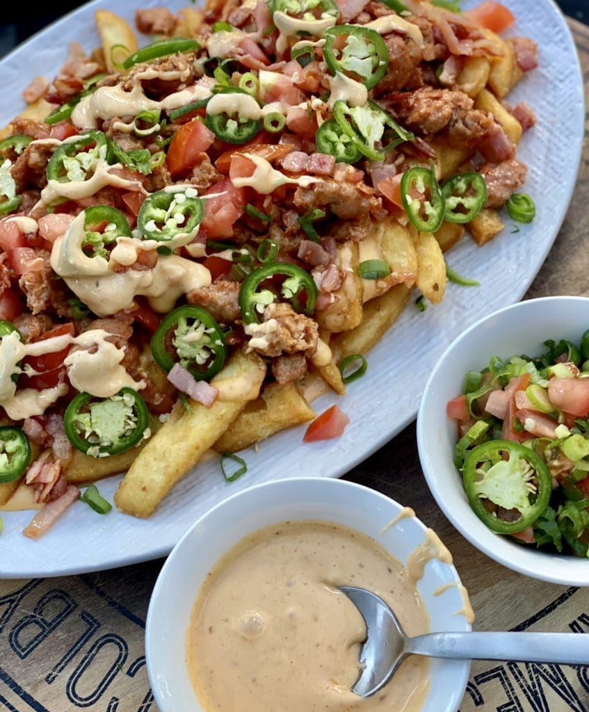 Cheesy loaded fries