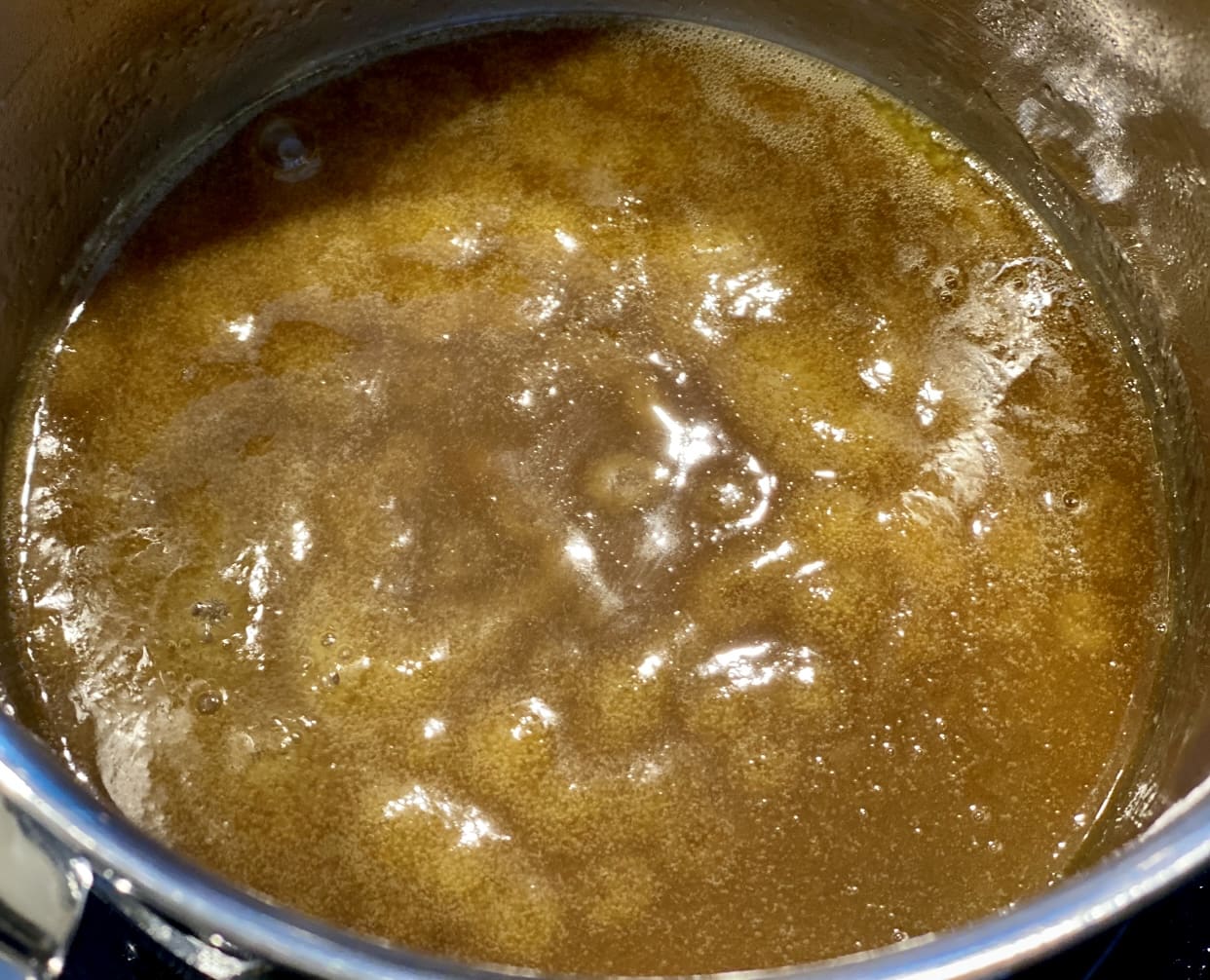 making the syrup