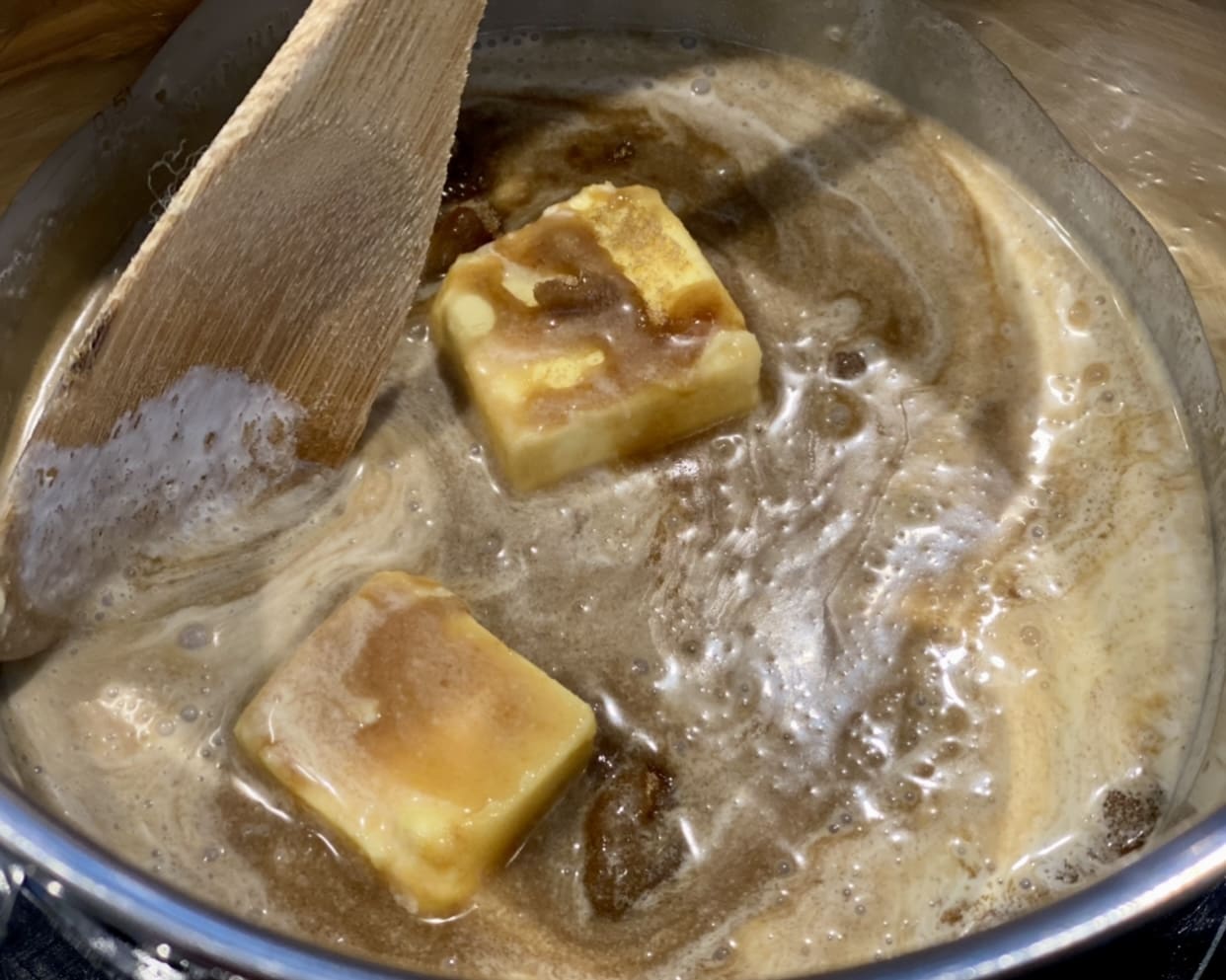 making the syrup