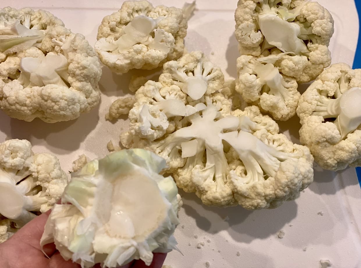 preparing cauliflower