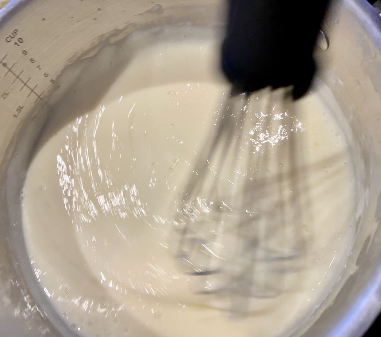 making custard