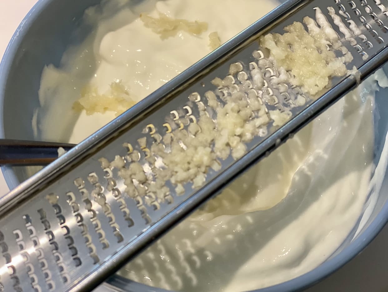 grating yogurt