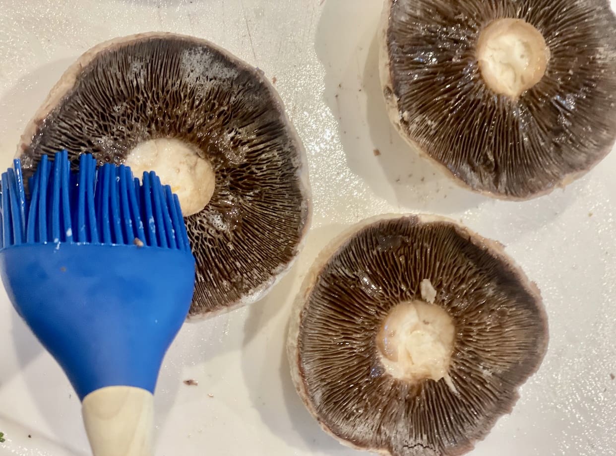 Mushroom and Halloumi