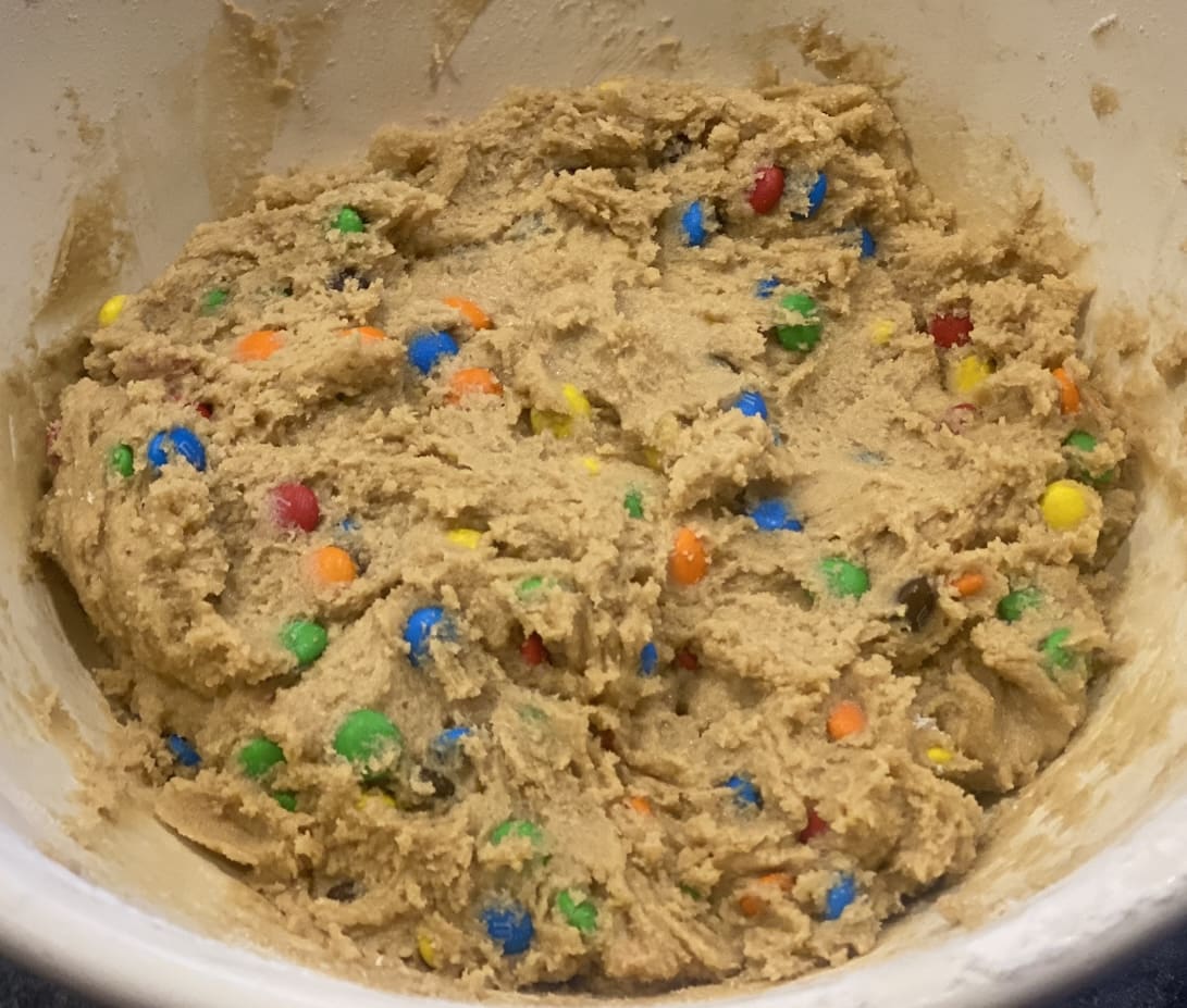 Mini M&M Cookies