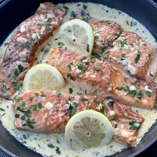 Salmon In Creamy Lemon Sauce