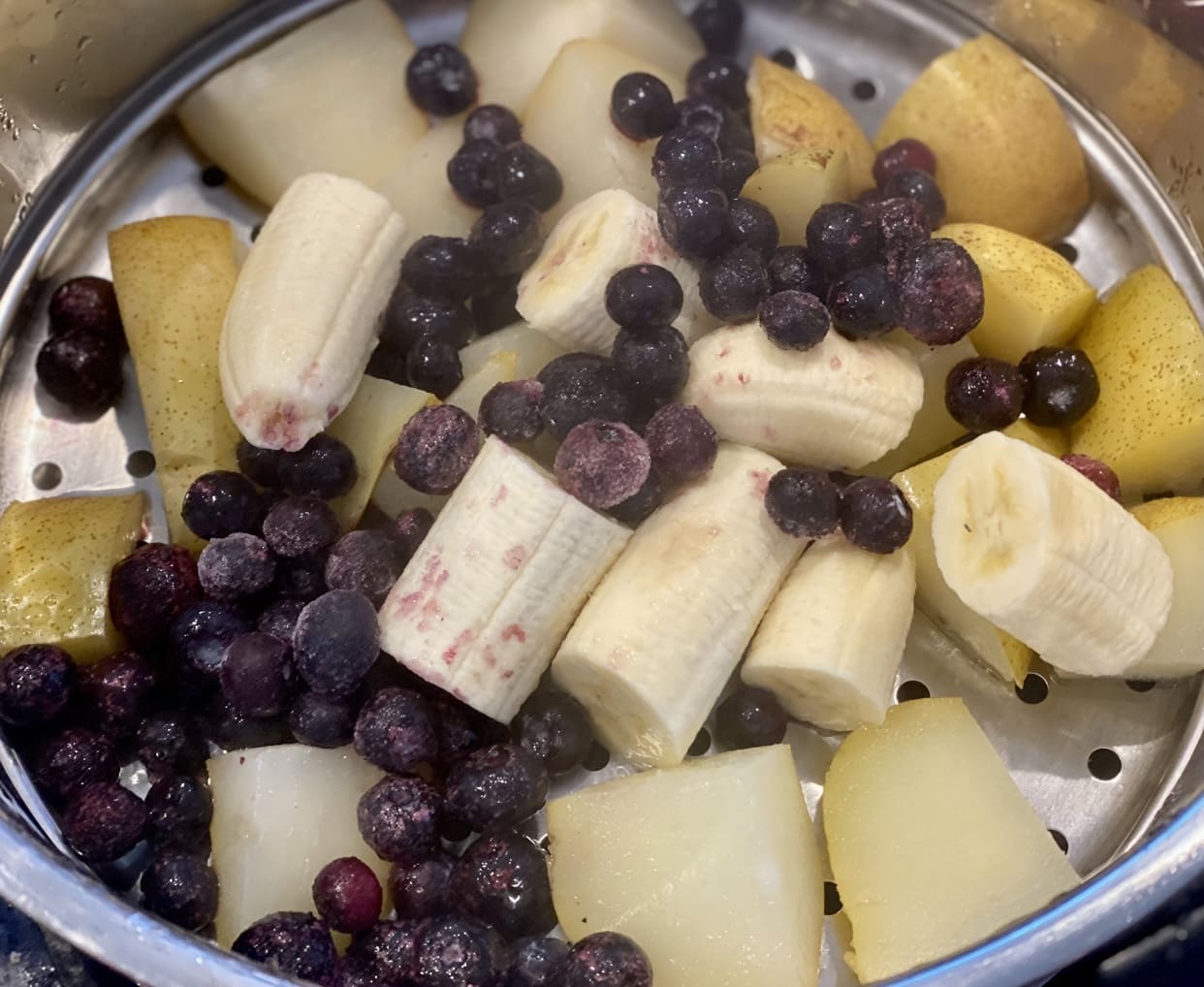 steaming fruit