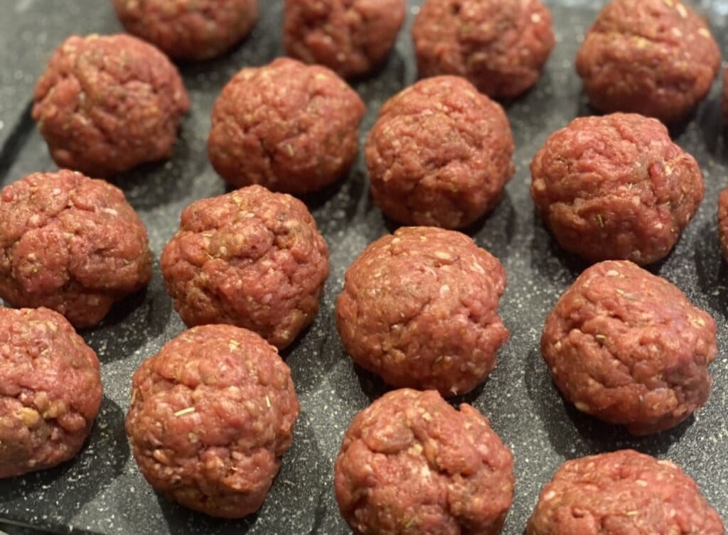 homemade meatballs
