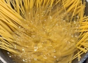 cooking pasta