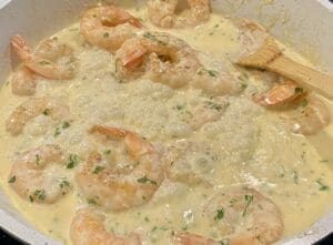 Creamy Garlic Prawns