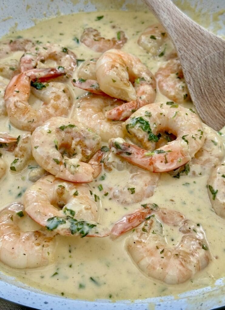 Creamy Garlic Prawns