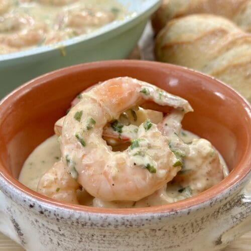 Creamy Garlic Prawns