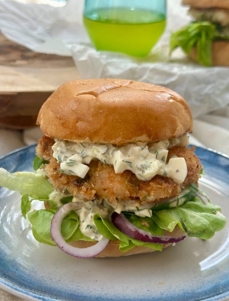 prawn burger