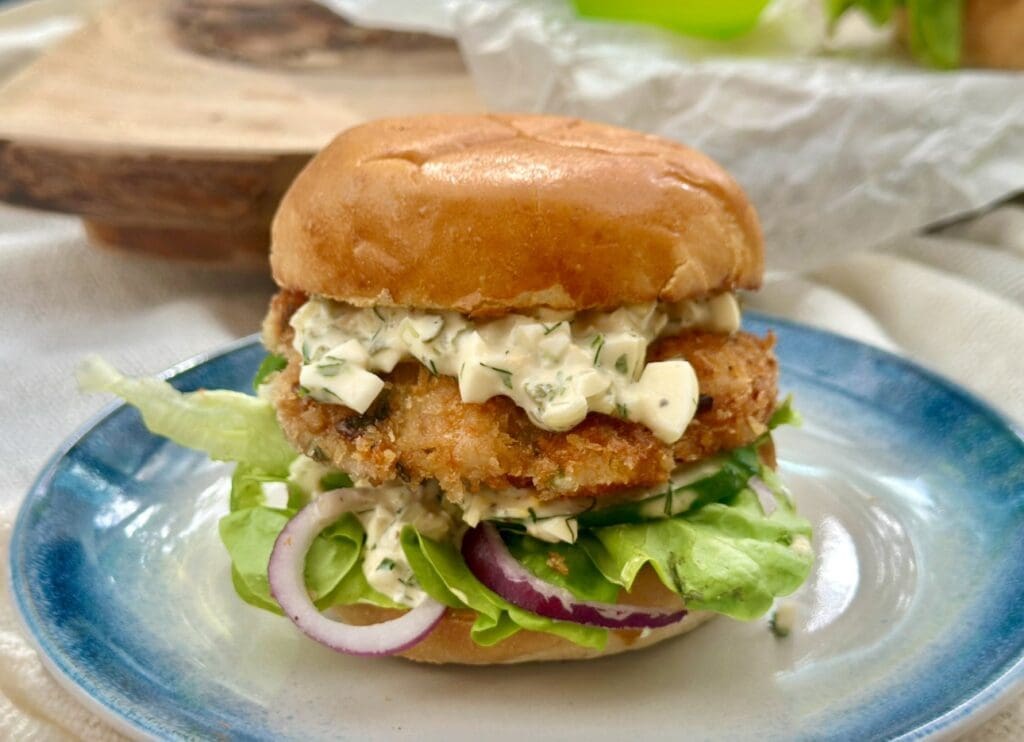 prawn burger