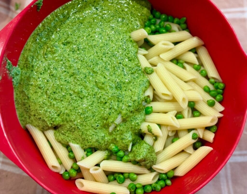 pea pesto pasta