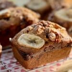 Mini Banana Bread with Chocolate