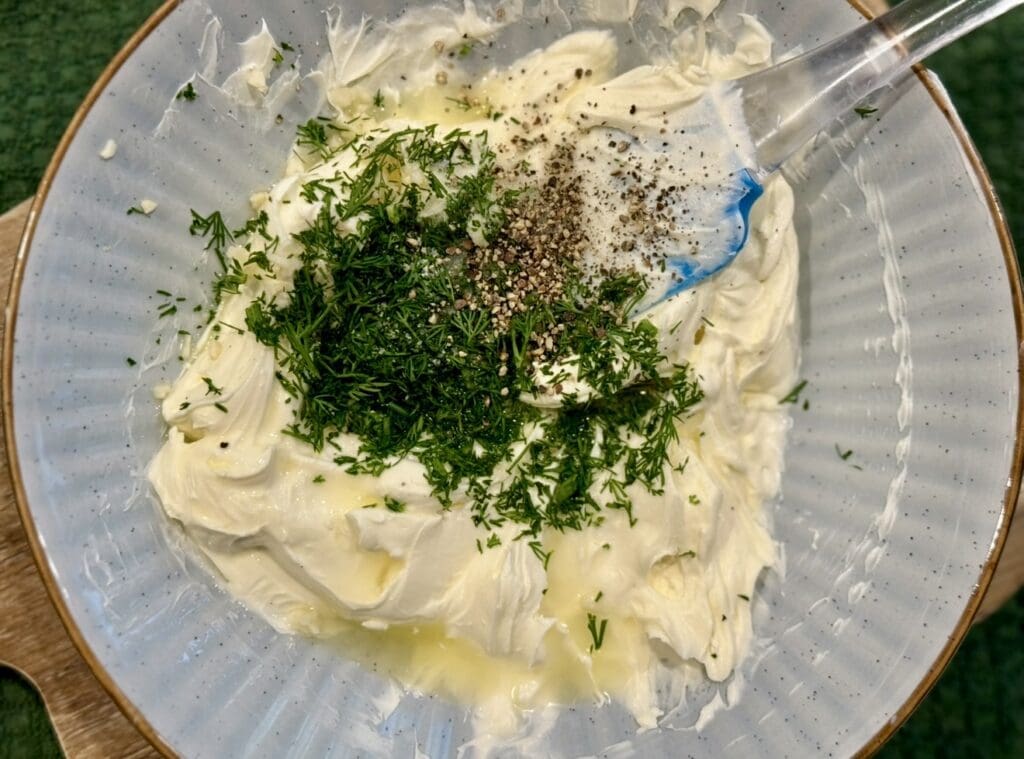 making cream cheese mix