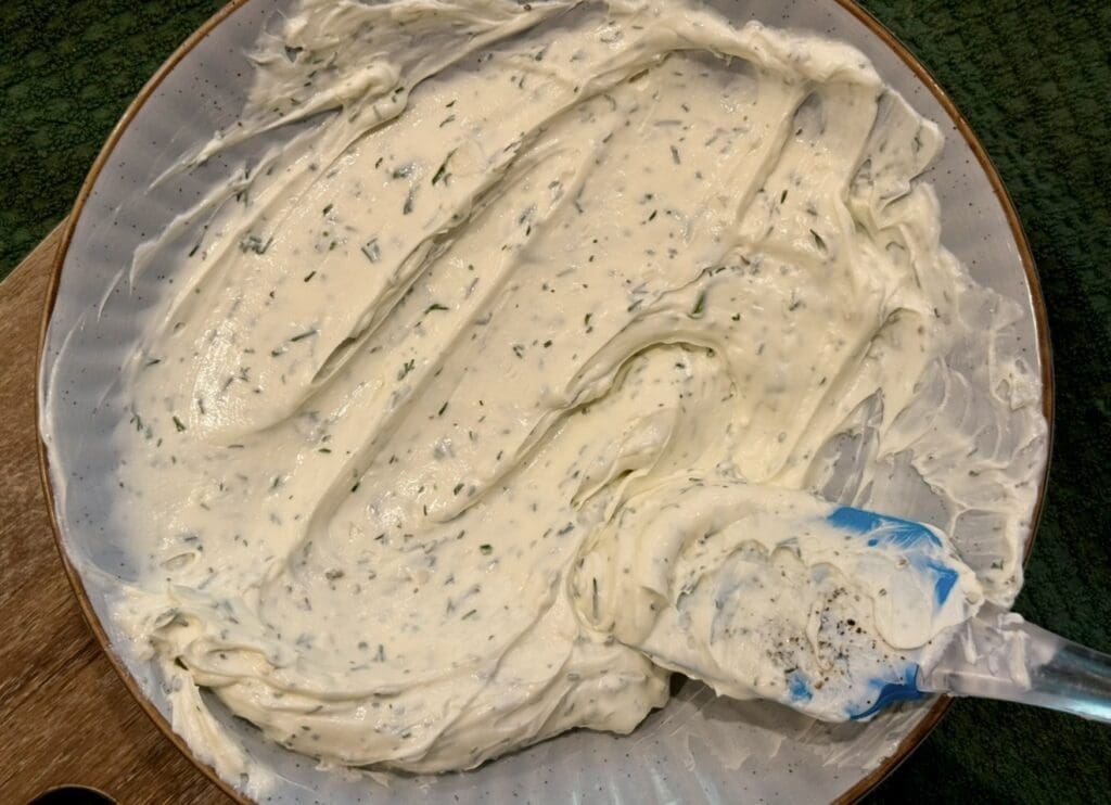 making cream cheese mix