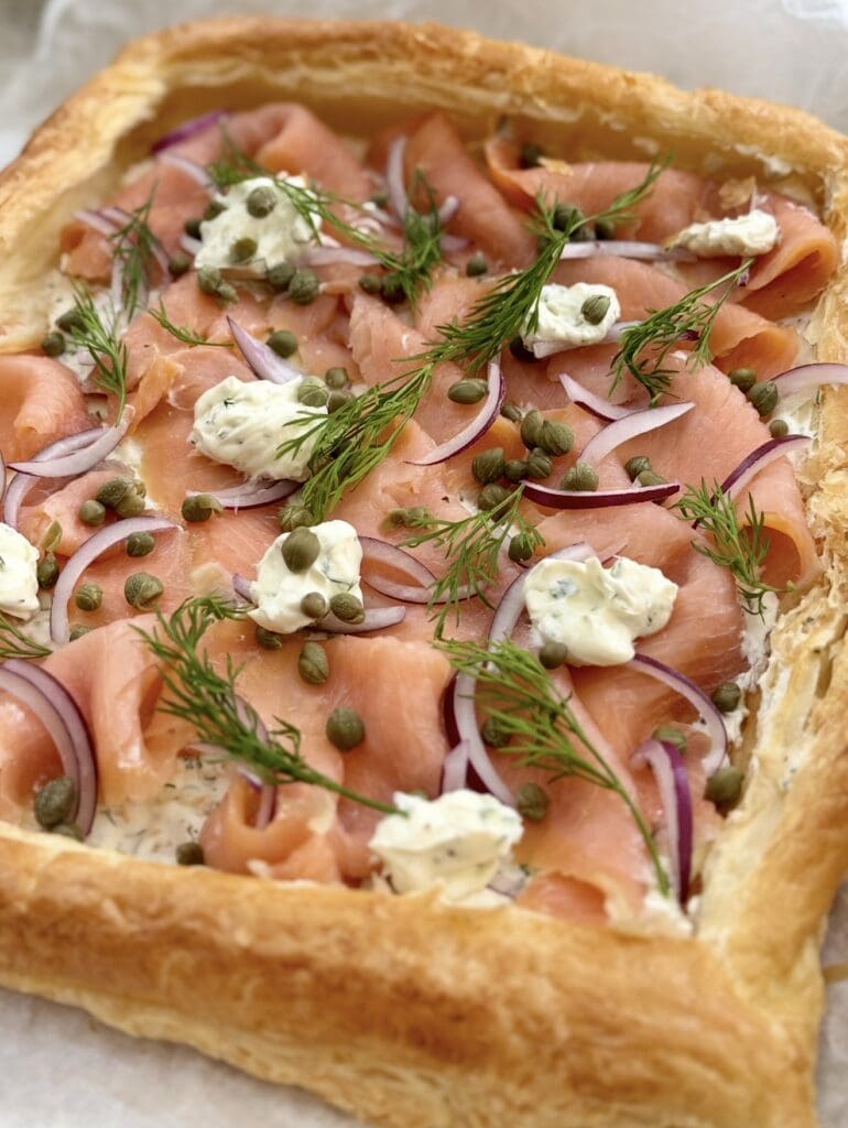 smoked salmon tart!