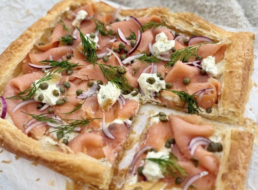smoked salmon tart!